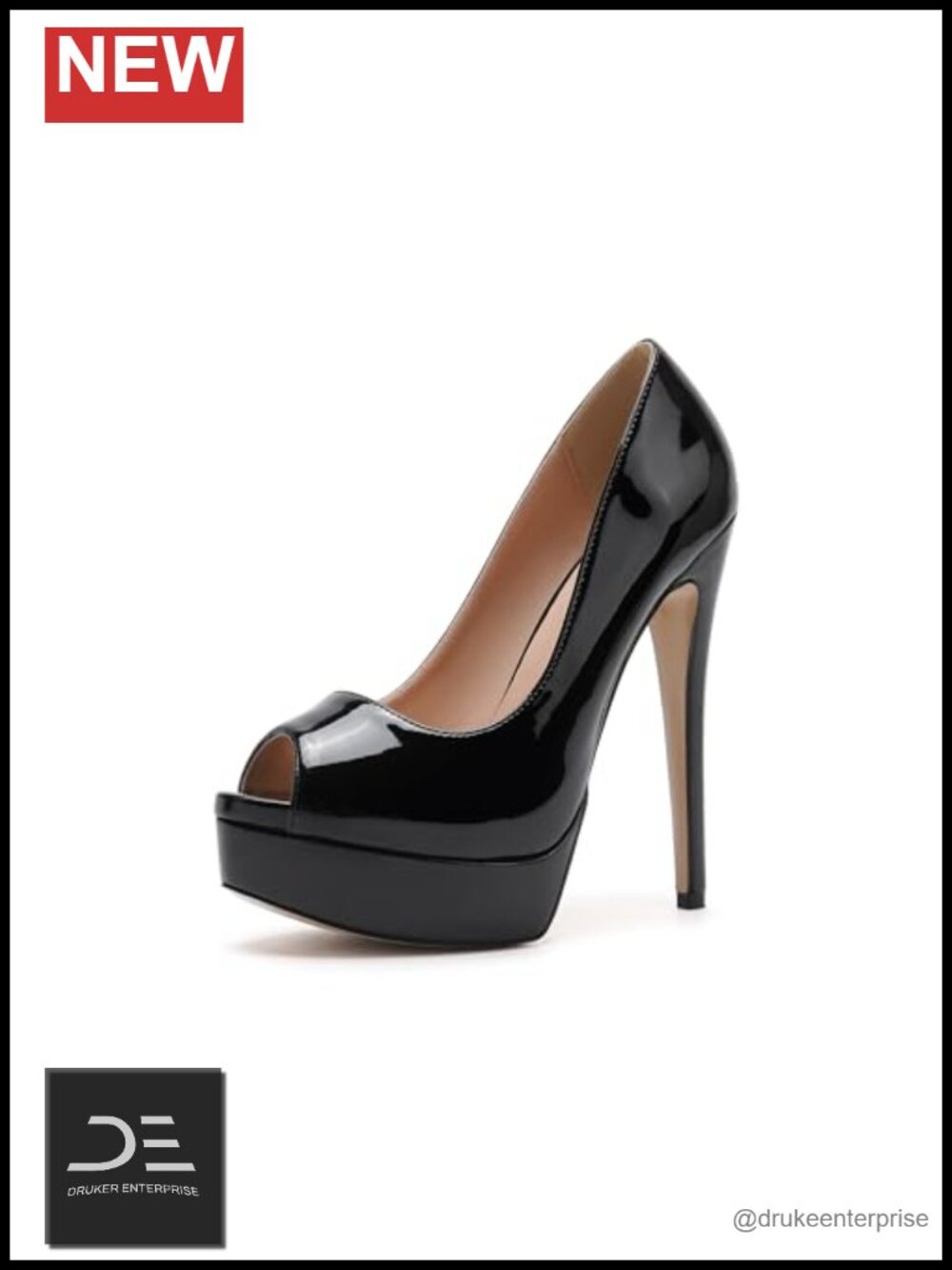 Women's Platform Stiletto Heels Peep Toe Pumps 6 Inch Sexy Heels for Dress